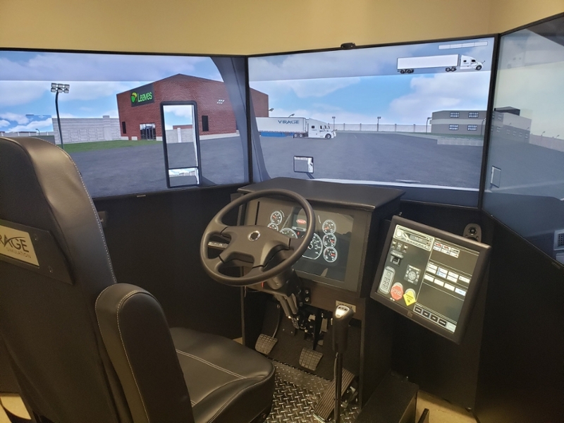 Truck driving simulator
